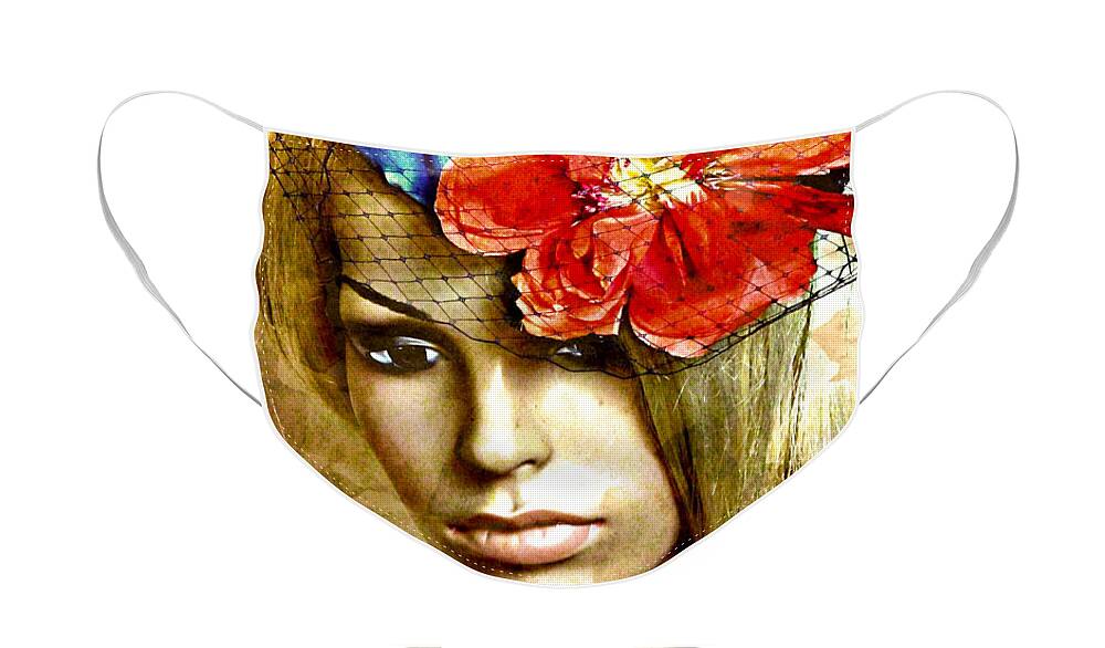 Lady Face Mask featuring the photograph Dame in Gold by Onedayoneimage Photography