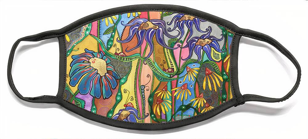 Dance Of Life Painting Face Mask featuring the painting Dance of Life by Tanielle Childers