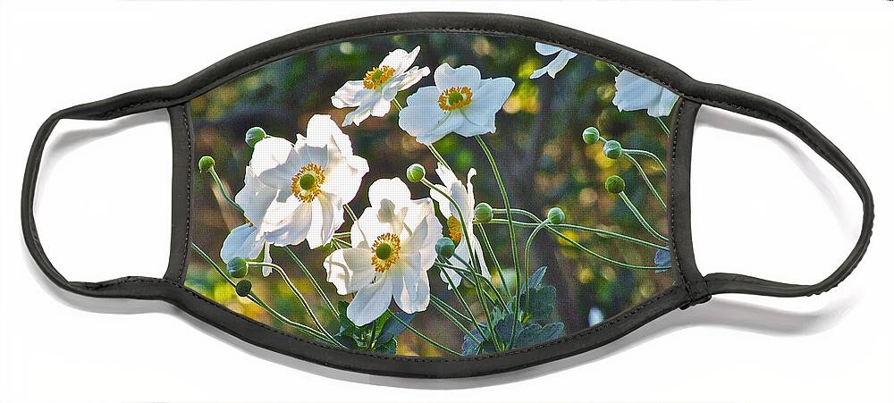 Anemones Face Mask featuring the photograph Dappled Sunlight by Janis Senungetuk