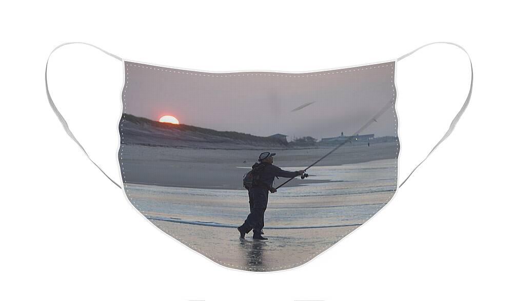 Surf Caster Face Mask featuring the photograph Dawn Patrol by Newwwman