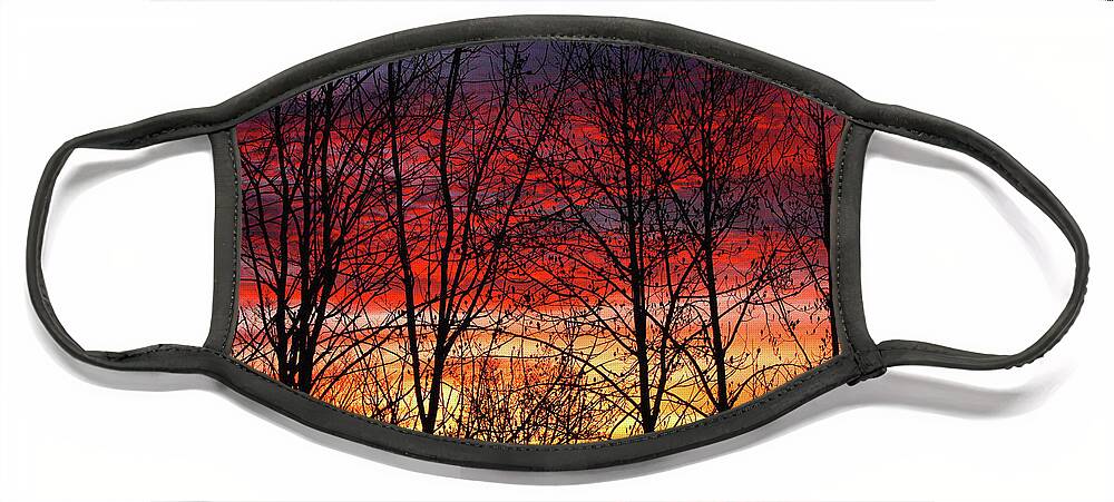 Blue Ridge Mountains Face Mask featuring the photograph Daybreak by Dale R Carlson