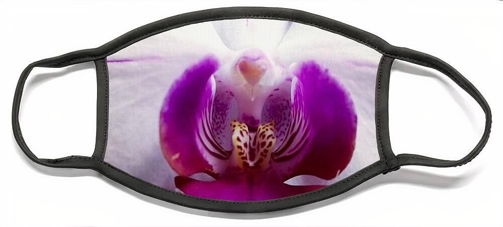 Orchid Face Mask featuring the photograph Love by Denise Railey