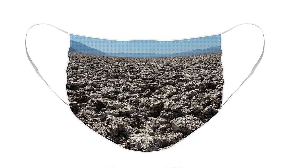 Death Valley Face Mask featuring the photograph Devils Golf Course by Carl Moore