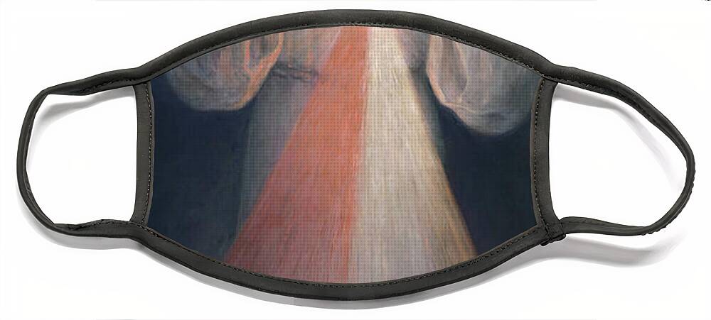 Eugene Kazimierowski Face Mask featuring the painting Divine Mercy by Eugene Kazimierowski