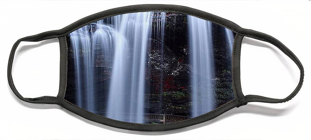 Dry Falls Face Mask featuring the photograph Dry Falls In Late Fall by Carol Montoya