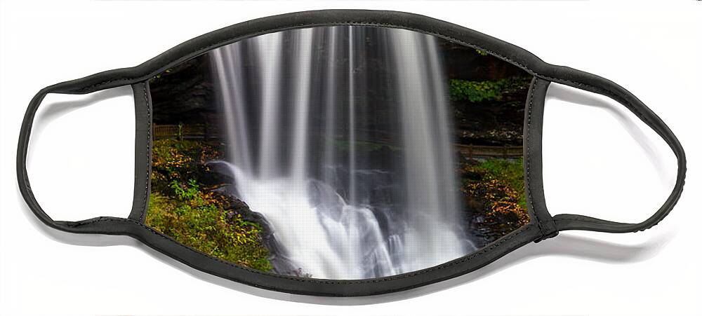 Waterfall Face Mask featuring the photograph Dry Falls in October by Chris Berrier