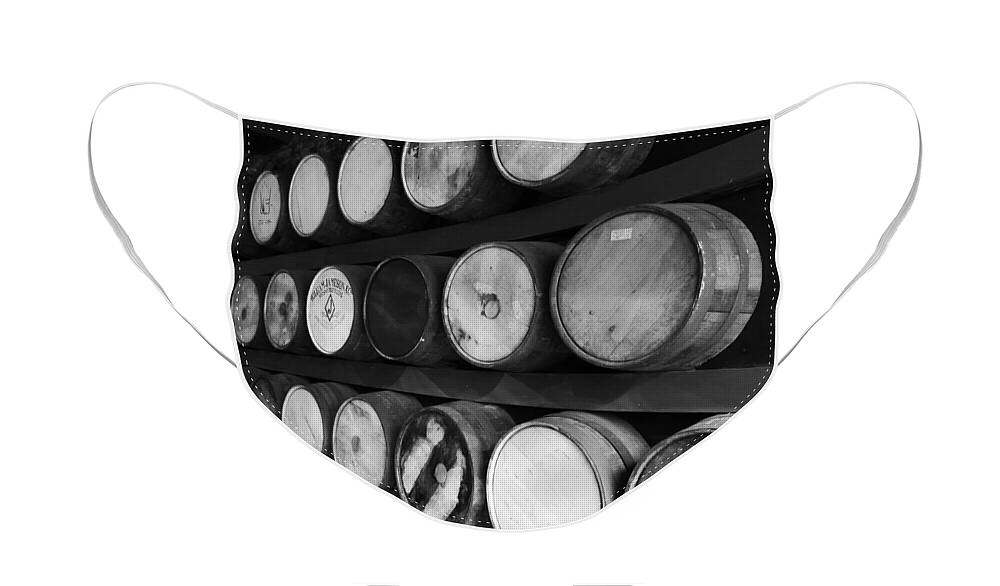 Dublin Face Mask featuring the photograph Dublins Whiskey Kegs by Lexa Harpell