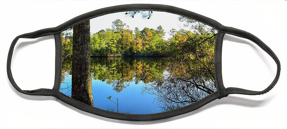 Fall Face Mask featuring the photograph Early Fall Reflections by Nicole Lloyd
