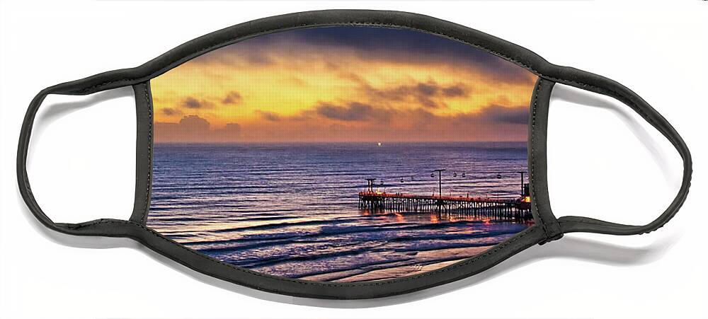 Beach Face Mask featuring the photograph Early Morning In Daytona Beach by Christopher Holmes