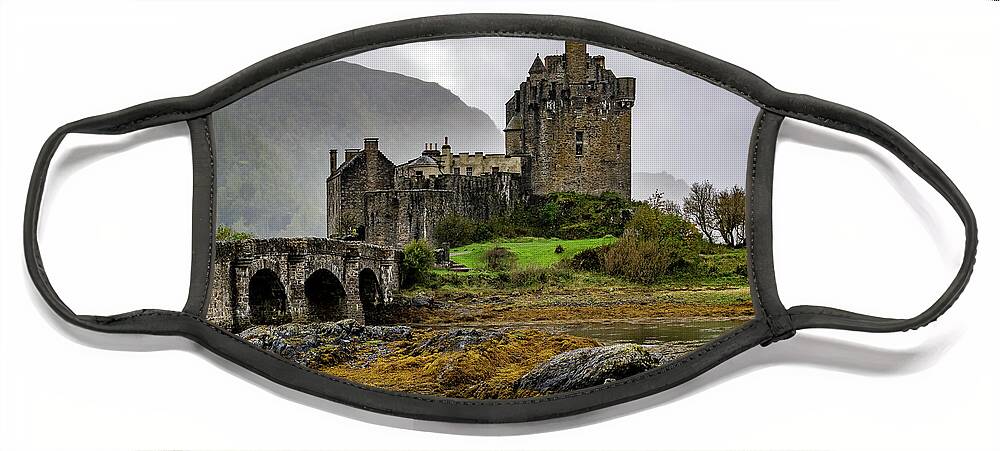 Eilean Donan Castle Face Mask featuring the photograph Eilean Donan Castle by Sue Karski