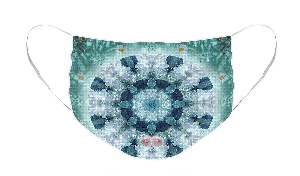 Mandala Face Mask featuring the digital art Eloquence by Alicia Kent