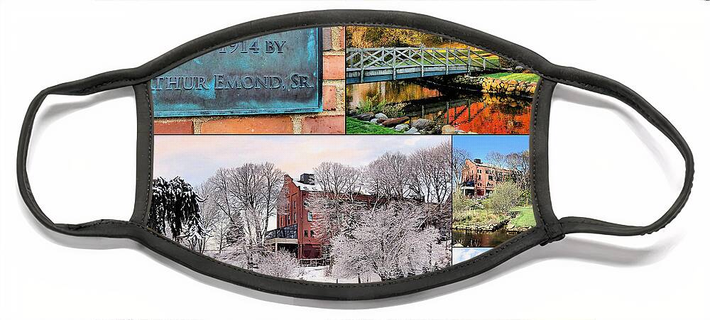 Emond Building Face Mask featuring the photograph Emond Building Plymouth MA by Janice Drew