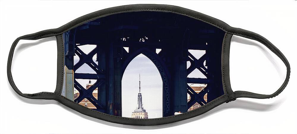 Bridge Face Mask featuring the photograph Empire Framed by Joan McCool