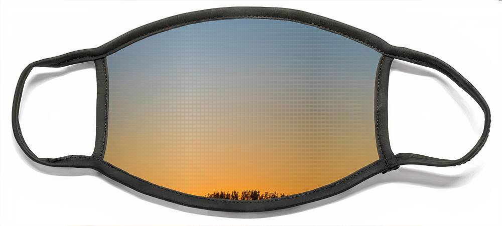 Sunset Face Mask featuring the photograph End of the Day by Bill Cubitt