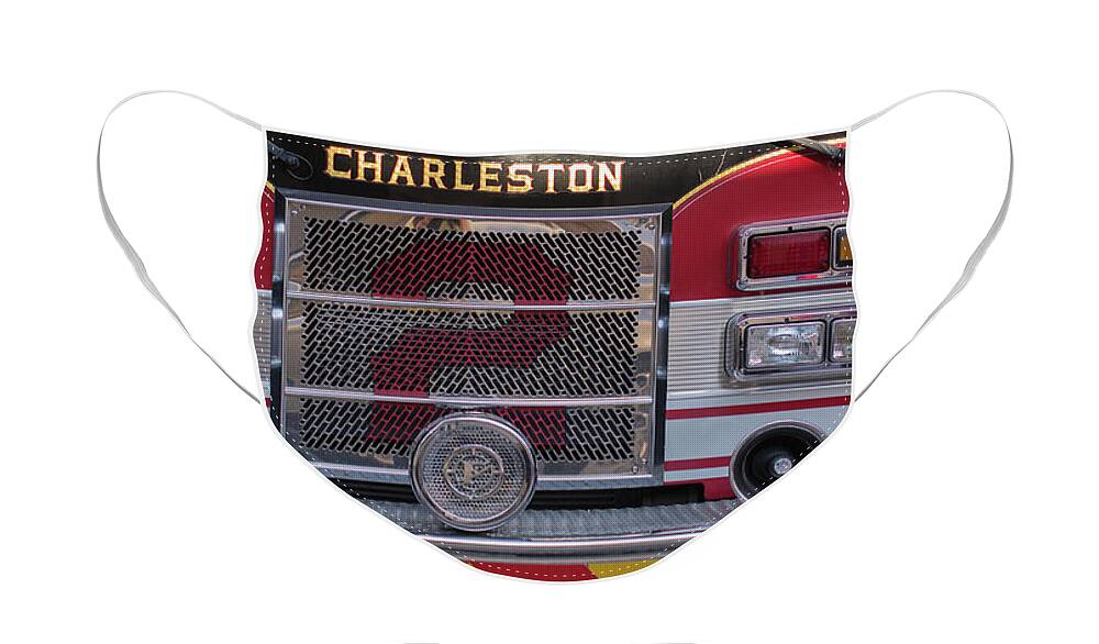 Fire Truck Face Mask featuring the photograph Engine Number Two by Patricia Schaefer