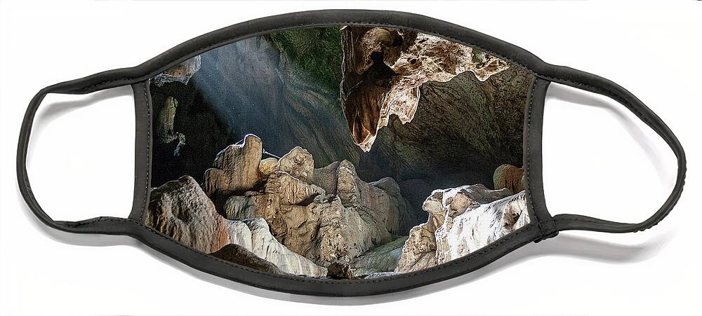 Cave Face Mask featuring the photograph Enlighten by Kathy Strauss