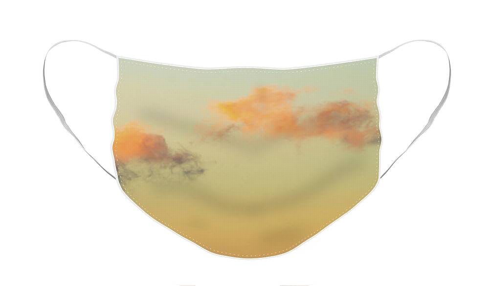 Evening Clouds Over The Bay Face Mask featuring the photograph Evening Clouds Over The Bay by Bonnie Follett
