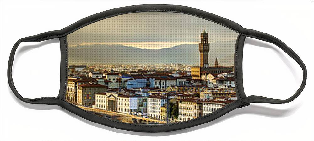 Florence Face Mask featuring the photograph Evening in Florence by Weston Westmoreland