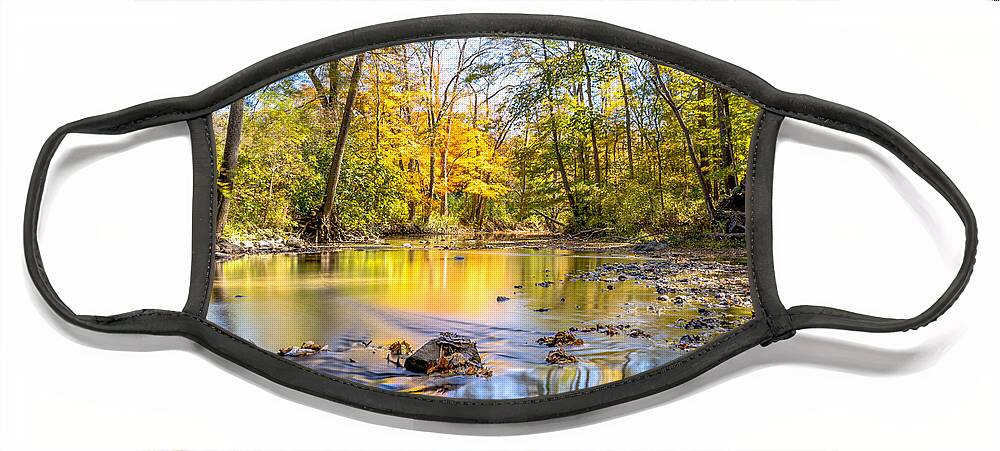Fall Face Mask featuring the photograph Fall in Wisconsin by Wild Fotos