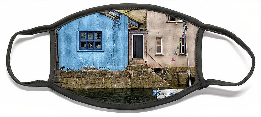 River Face Mask featuring the photograph Falmouth Blues by Nigel R Bell