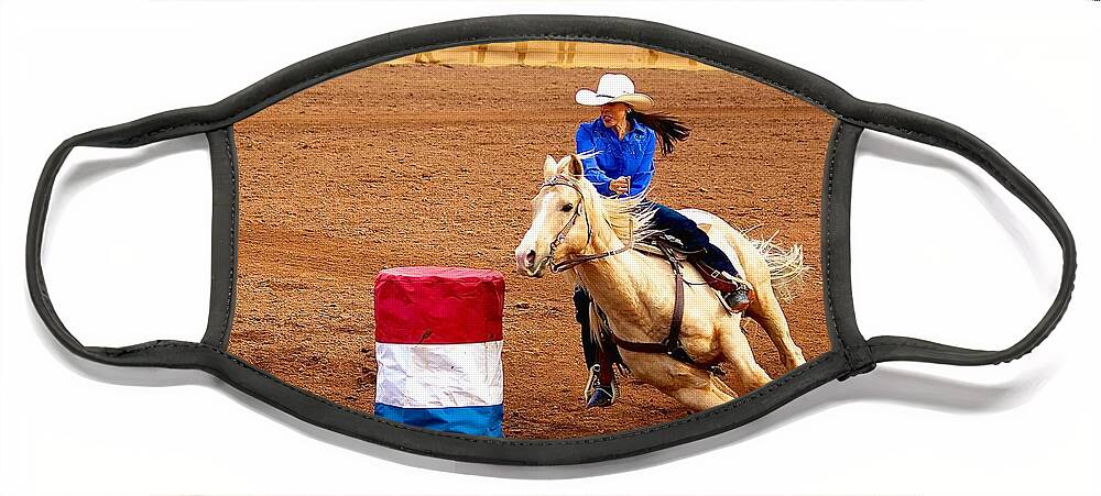 Rider Face Mask featuring the photograph Fast and Furious by Barbara Zahno