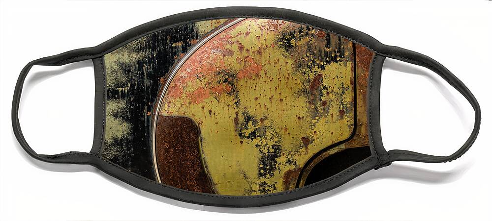 Rust Face Mask featuring the photograph Fender Bender by Holly Ross