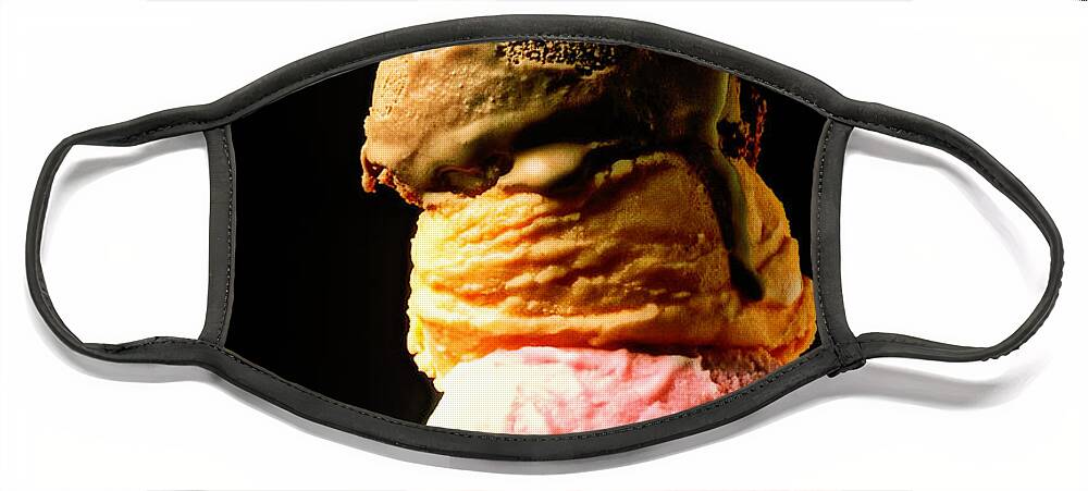 Five Scoops Face Mask featuring the photograph Five Scoops of Ice Cream by Garry Gay