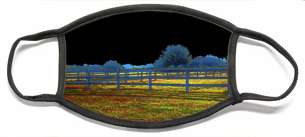 Ranchland Face Mask featuring the photograph Florida Ranchland by Gina O'Brien