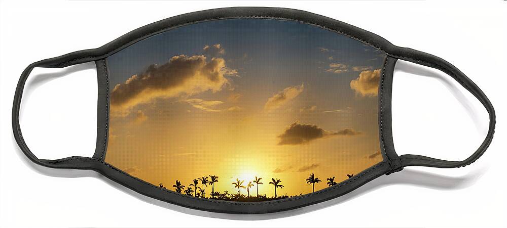 Florida Face Mask featuring the photograph Florida sunset by Framing Places