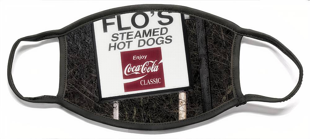 Flos Face Mask featuring the photograph Flo's Hot Dogs - Cape Neddick - Maine by Steven Ralser