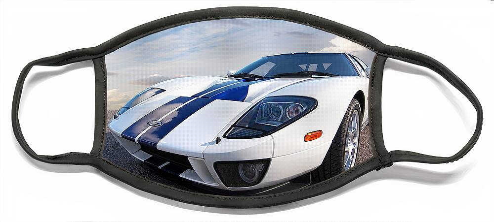 Ford Gt40 Face Mask featuring the photograph Ford GT 2005 by Gill Billington