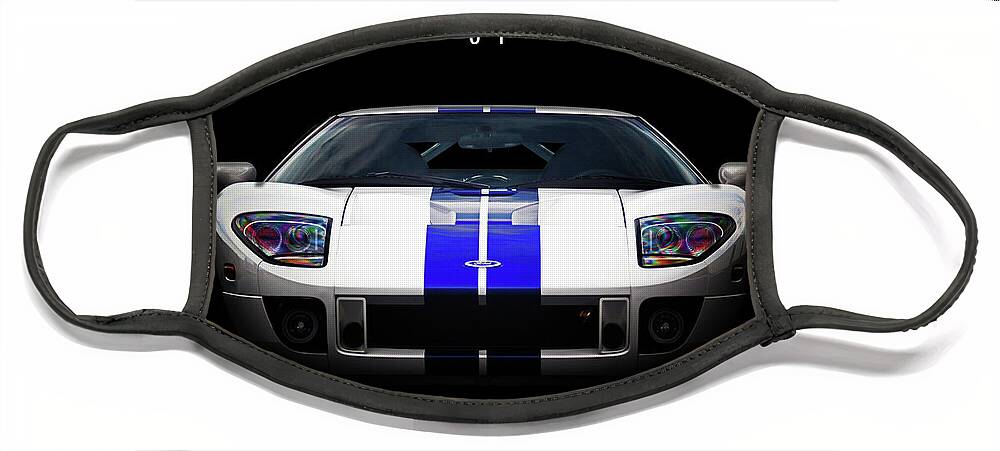 Ford Face Mask featuring the digital art Ford GT by Airpower Art