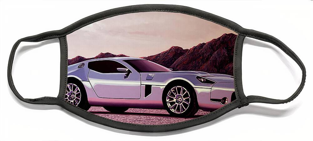 Ford Shelby Face Mask featuring the painting Ford Shelby GR 2005 Painting by Paul Meijering