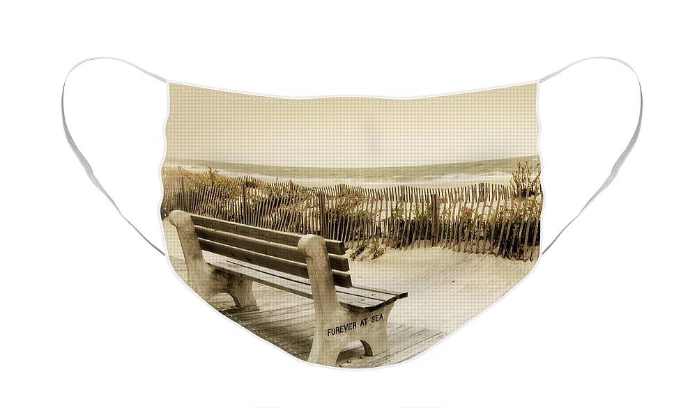Jersey Shore Face Mask featuring the photograph Forever At Sea - Jersey Shore by Angie Tirado