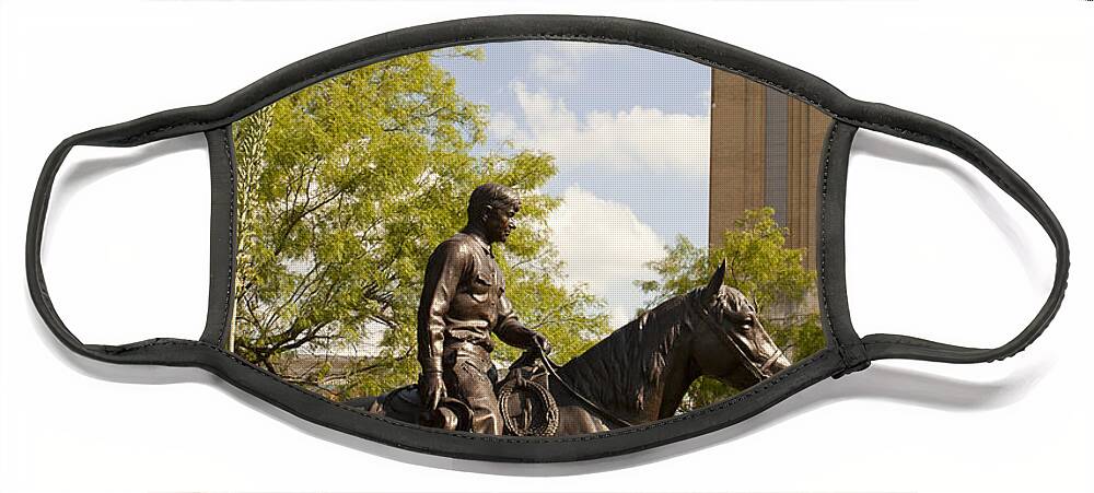 America Face Mask featuring the photograph Fort Worth Landmark by Anthony Totah