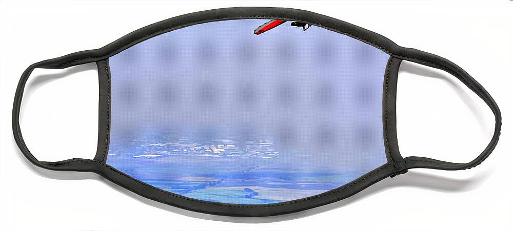 Hang Gliding Face Mask featuring the photograph Free by Susan Rissi Tregoning