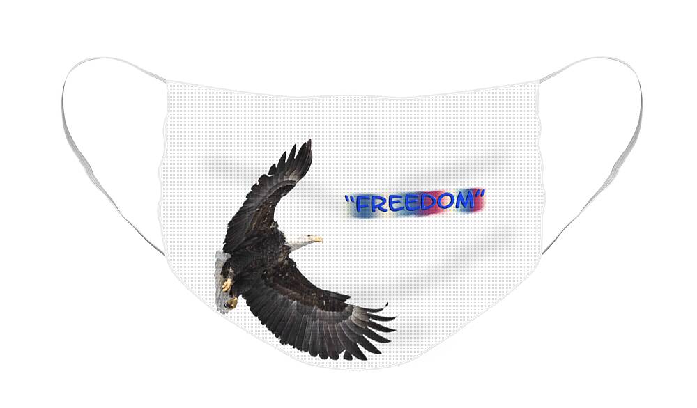 American Bald Eagle Face Mask featuring the photograph Freedom by Thomas Young