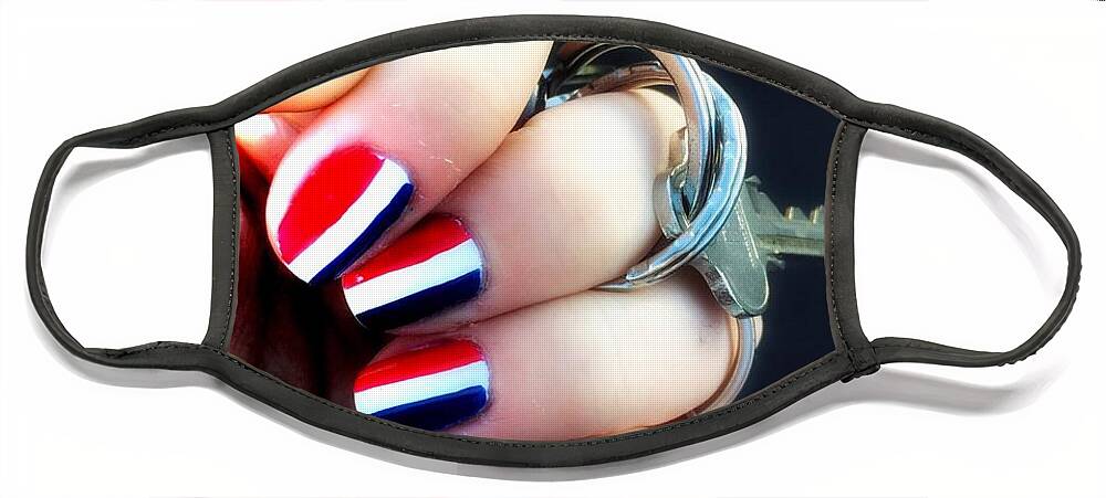 France Face Mask featuring the photograph Frenchy Nails by HELGE Art Gallery
