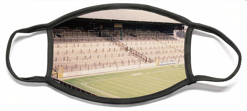 Fulham Face Mask featuring the photograph Fulham - Craven Cottage - North Stand Hammersmith End 1 - April 1991 by Legendary Football Grounds
