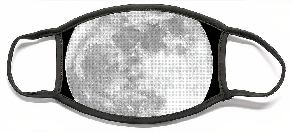 Full Moon Face Mask featuring the photograph Full Moon by Jackson Pearson