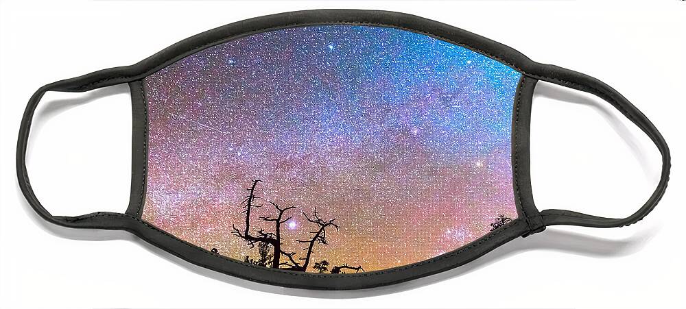 Sky Face Mask featuring the photograph Galaxy Night by James BO Insogna