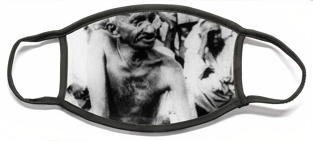 Politics Face Mask featuring the photograph Gandhi, Indian Politicalspiritual Leader by Science Source