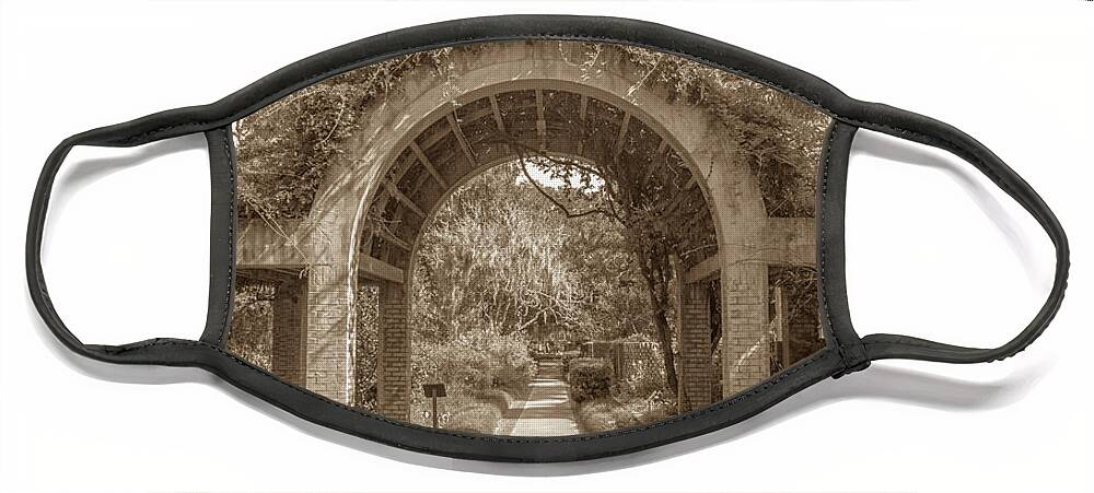 2017 Face Mask featuring the photograph Garden Arch by Darrell Foster