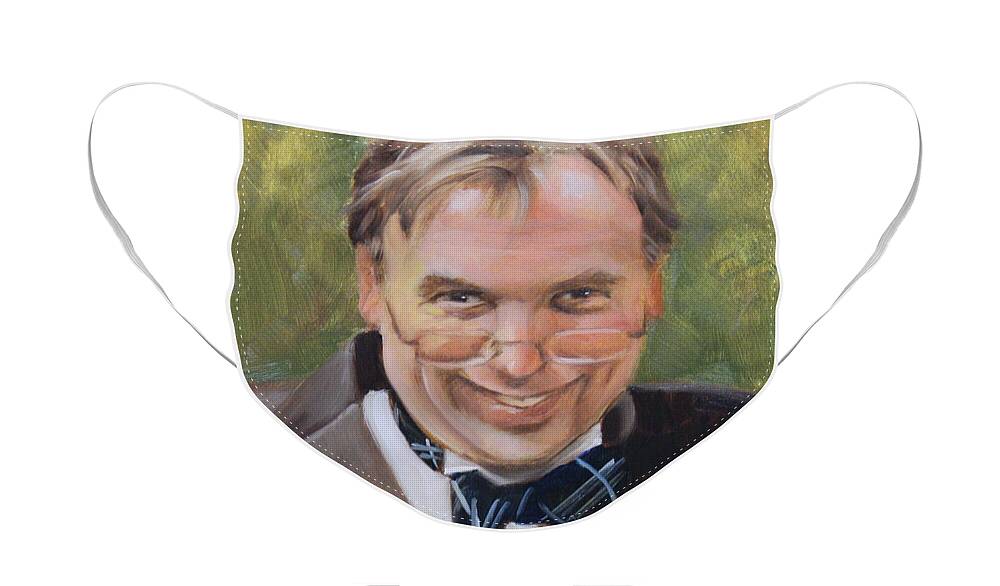Oil Face Mask featuring the painting Garth Herrick by Todd Cooper