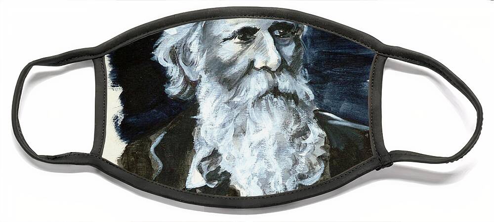 George Macdonald Face Mask featuring the painting George MacDonald by Bryan Bustard