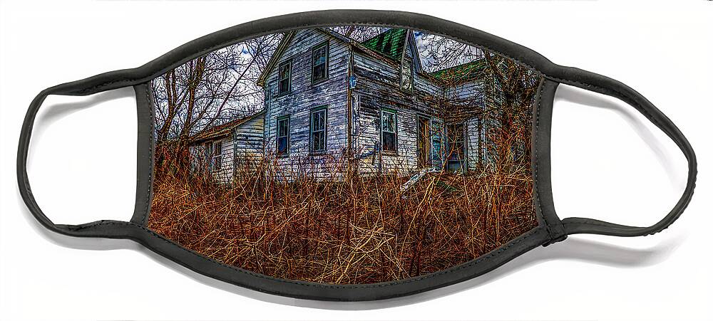 Abandoned Face Mask featuring the photograph Ghosts of the Past by Roger Monahan