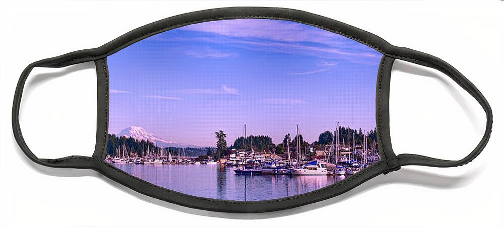 Gig Harbor Face Mask featuring the photograph Gig Harbor Bay by Dan Mihai