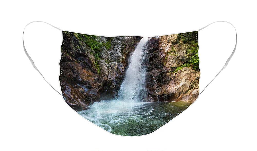 Glen Face Mask featuring the photograph Glen Ellis Falls Summer by White Mountain Images