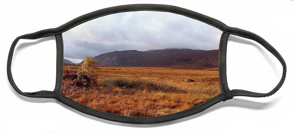 Eddie Barron Face Mask featuring the photograph Wide Open Space Donegal Ireland by Eddie Barron