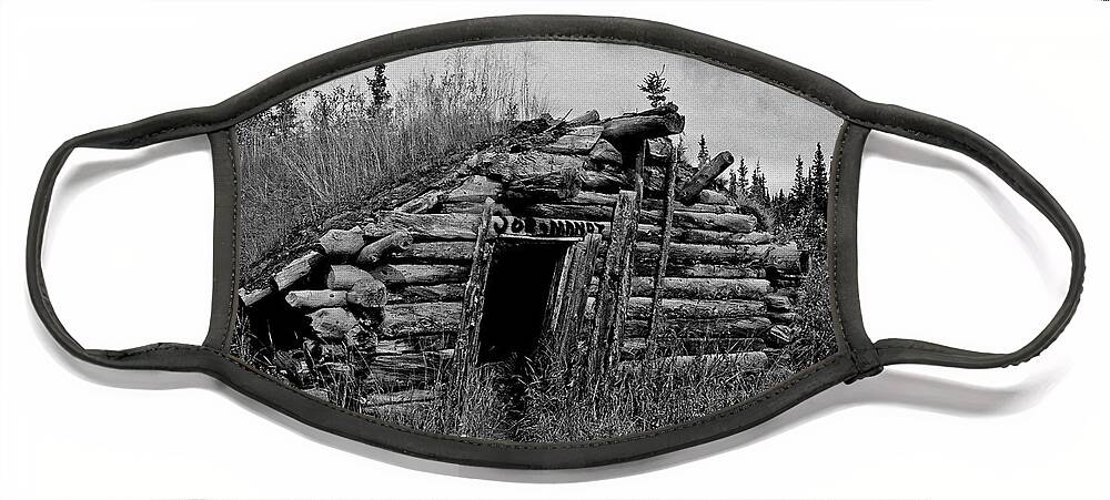 Gold Face Mask featuring the photograph Gold Rush Cabin - Yukon by Juergen Weiss
